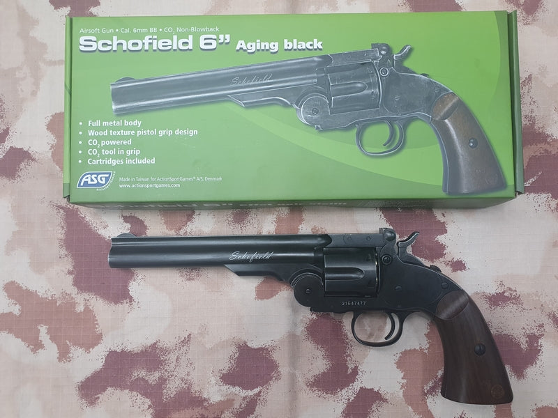 OFFERTE SPECIALI - SPECIAL OFFERS: Schofield 1877 Major 3 SF Revolver Co2 Battlefield Finish Full Metal by Gun Heaven->ASG
