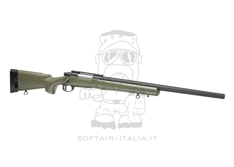 Snow Wolf M24 Type SWS OD Spring Bolt Action Sniper Rifle by Snow Wolf