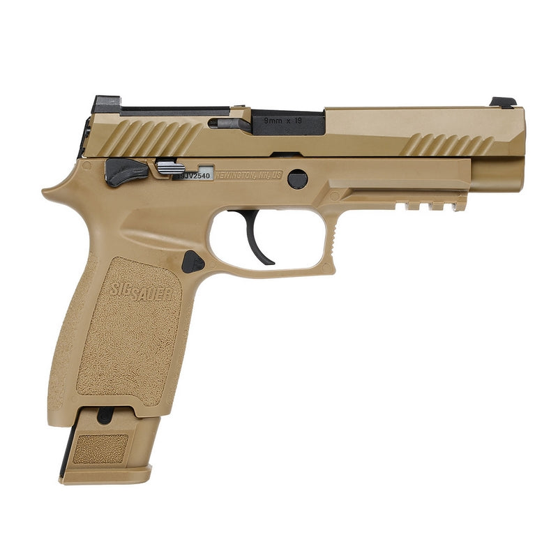 Sig Sauer ProForce P320 - M17 Optic Ready Coyote Tan Co2 GBB Full Metal Scritte e Loghi Originali by Vfc