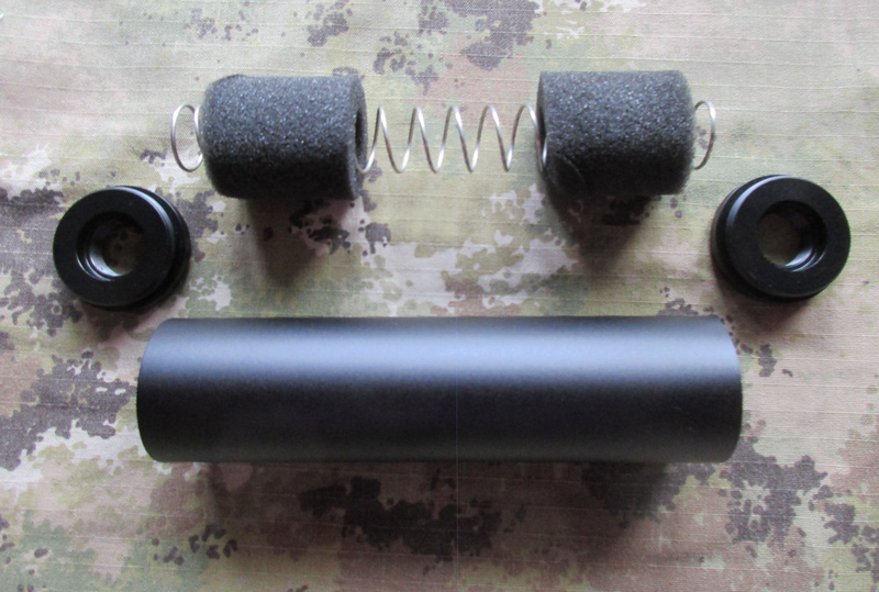 Silenziatore Silencer Smooth Repro DX - SX 130 x 32mm. by WDSN > Metal Airsoft