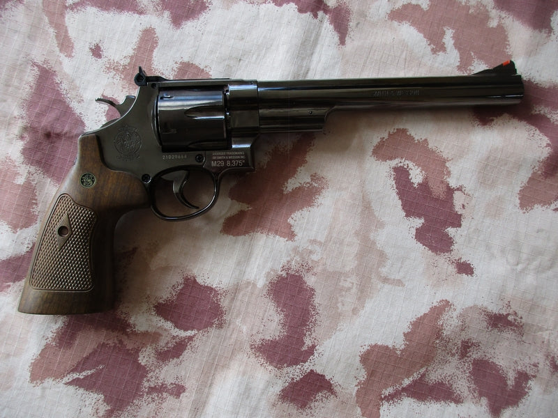 Smith & Wesson M29 .44 Magnum Co2 8 3-8" Black - Chrome Version by WG per Umarex
