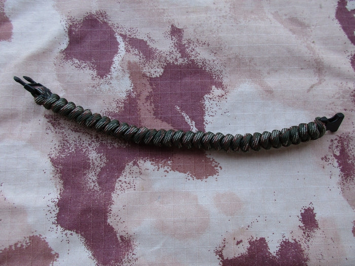 Snake Paracord Bracelet Braccialetto Survival Multicam