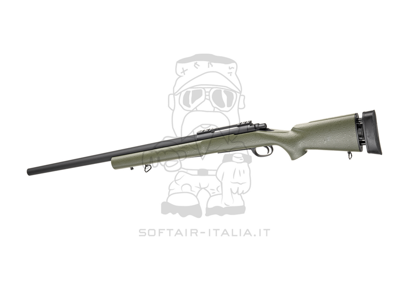 Snow Wolf M24 Type SWS OD Spring Bolt Action Sniper Rifle by Snow Wolf