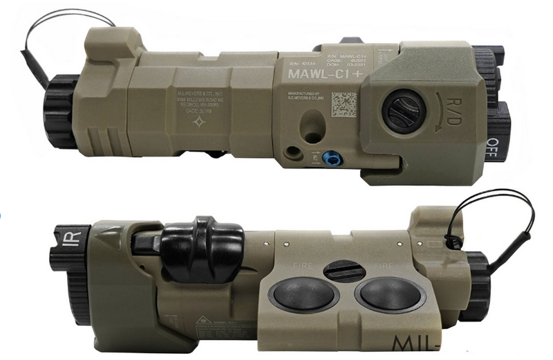 Sotac Gear B.E. Meyers MAWL-C1 IR - Green Laser Torch DE Dark Earth by Sotac Gear