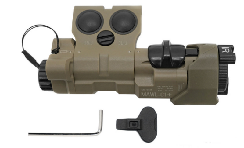 Sotac Gear B.E. Meyers MAWL-C1 IR - Green Laser Torch DE Dark Earth by Sotac Gear