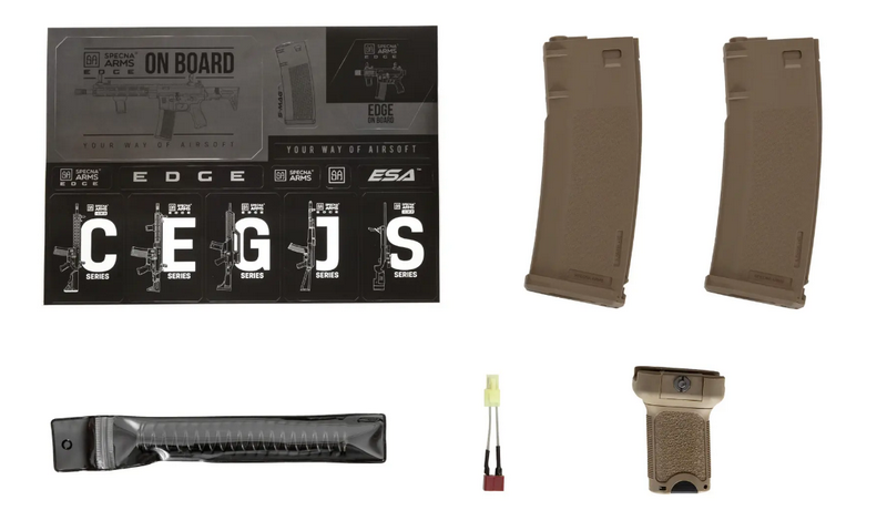 Specna Arms Aster SA-E13-RH EDGE 2.0 SHARK M4 Heavy Ops Stock Half -Tan Dual tone by Specna Arms