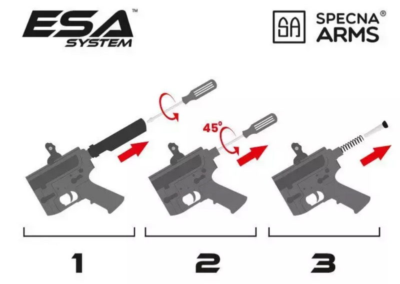 Specna Arms M4 Sa-C11 CORE Silenced Dual Tone Li-Po Ready AEG Replica by Specna Arms