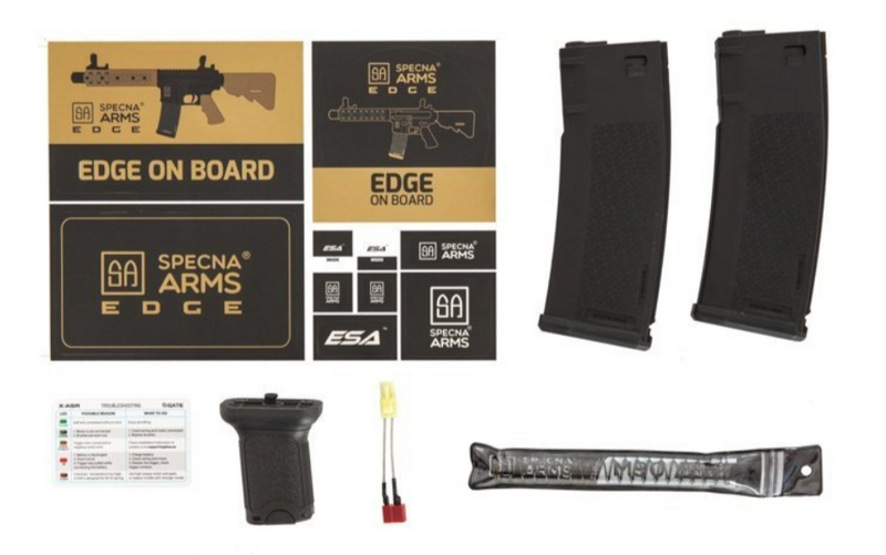 Specna Arms SA-E40 Edge M4 LW Noveske CQB KeyMod Mosfet Li-Po Ready Red Edition by Specna Arms