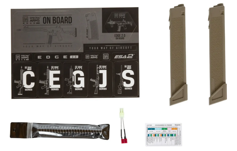 Specna Arms SA-X02 EDGE 2.0 Submachine Replica Aster Mosfet Dual Tone - Half Tan AEG by Specna Arms