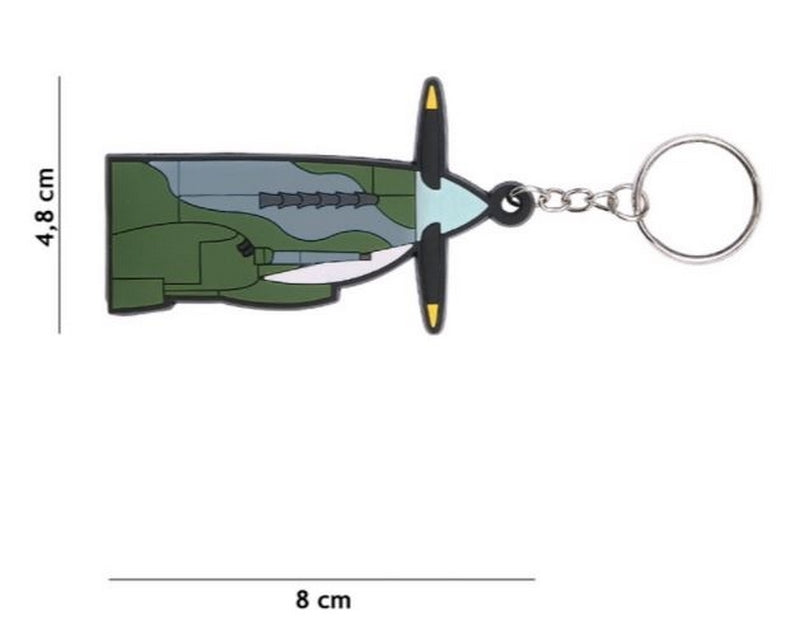 Spitfire 3D PVC Keychain Portachiavi