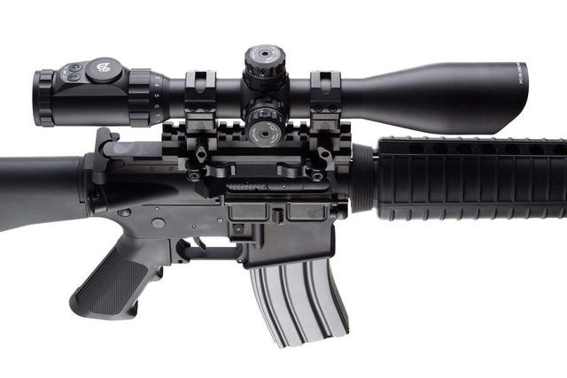 Swat 3-12x44 IE Scope W AO Mil-dot 36 Colors EZ-TAP + MS Rings