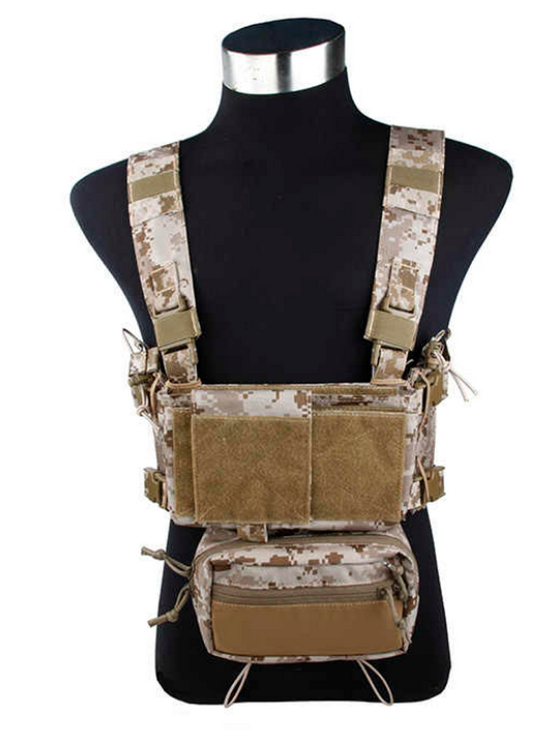 TMC MCR Lightweight AOR1 Tactical Vest SS Modular Chest Rigg - Chest Hanging Set Cordura 500D by TMC