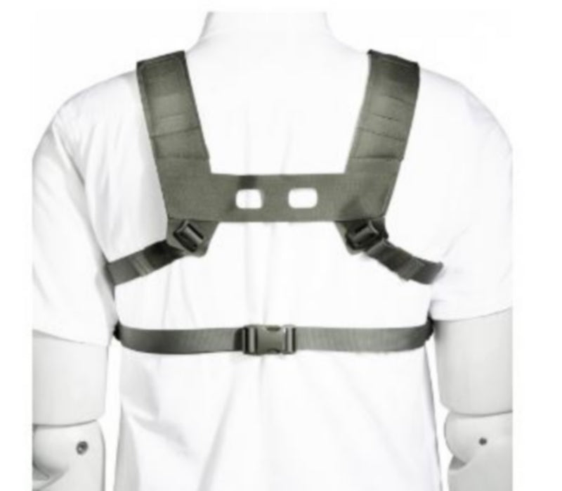 Tasmanian Tiger Small Combi Chest Rig Stone Grey Olive by Tasmanian Tiger