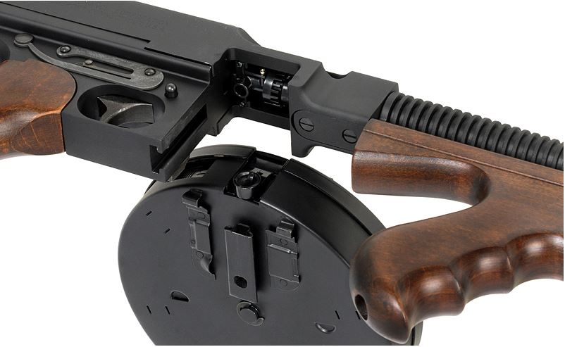 Thompson 1298 Chicago Gangster Type Writer Scritte e Loghi Originali Mosfet Full Wood & Metal 2022 Version by King Arms > Cybergun