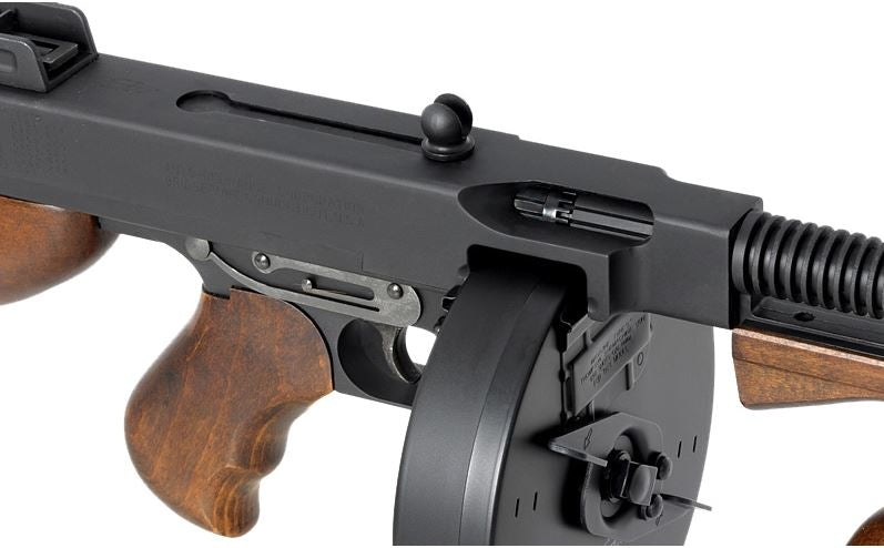 Thompson 1298 Chicago Gangster Type Writer Scritte e Loghi Originali Mosfet Full Wood & Metal 2022 Version by King Arms > Cybergun