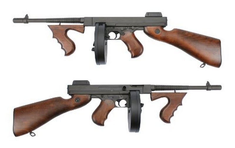 Thompson 1298 Chicago Gangster Type Writer Scritte e Loghi Originali Mosfet Full Wood & Metal 2022 Version by King Arms > Cybergun