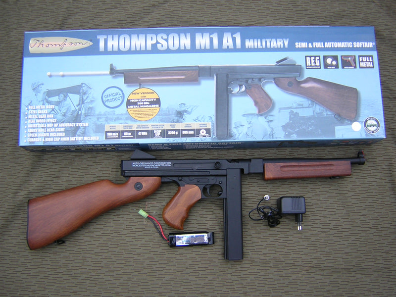 Thompson M1A1 Scritte e Loghi Orinali Full Metal AEG by Cybergun