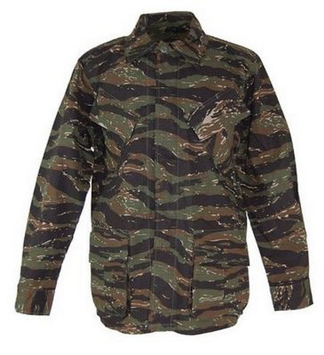 Tiger Stripes Rip Stop BDU Vietnam Shirt by Mfh