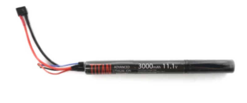 Titan Power Battery Lithium Ion 11.1v 3000mAh Stick Deans V7 by Titan Airsoft