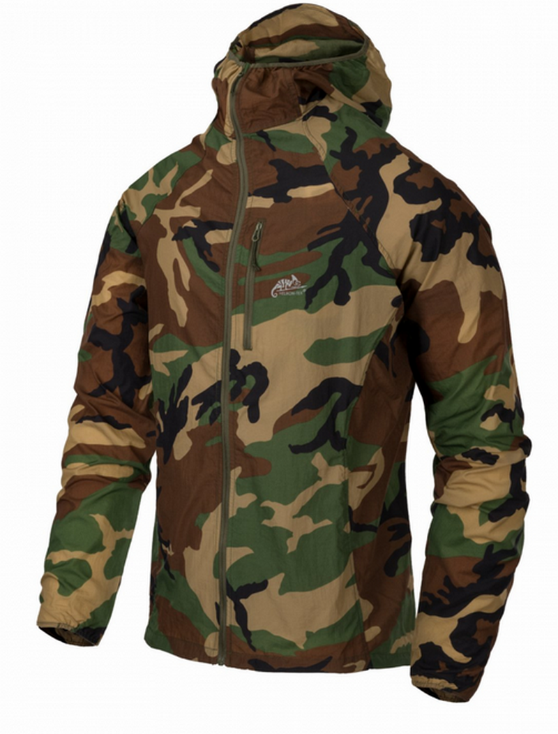 Tramontane Woodland Nylon Windpack DWR Durable Water Repellency Jacket by Helikon Tex