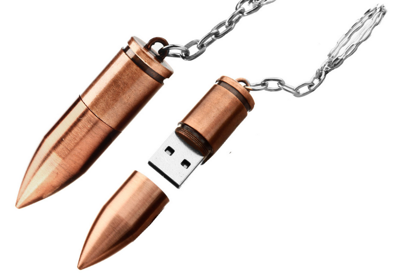 USB 8 GB Pallottola Porta Chiavi