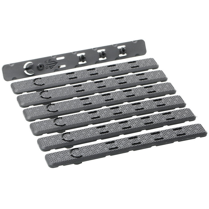 UTG KeyMod Low Profile Rail Panel Set 140mm. 7pcs. BK by UTG Leapers