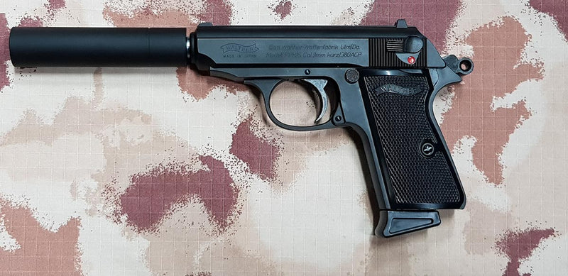 PPK S Silenziata con Scritte e Loghi Originali Walther GBB by Maruzen per Umarex