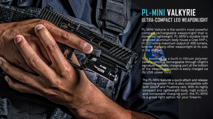 Valkyrie PL Mini 400 Lumen Led Weaponlight by Olight Technology