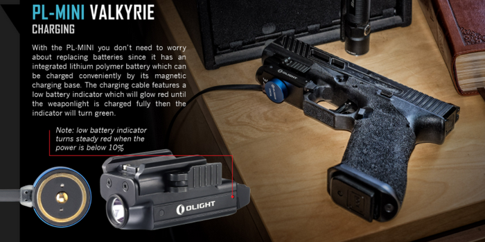 Valkyrie PL Mini 400 Lumen Led Weaponlight by Olight Technology