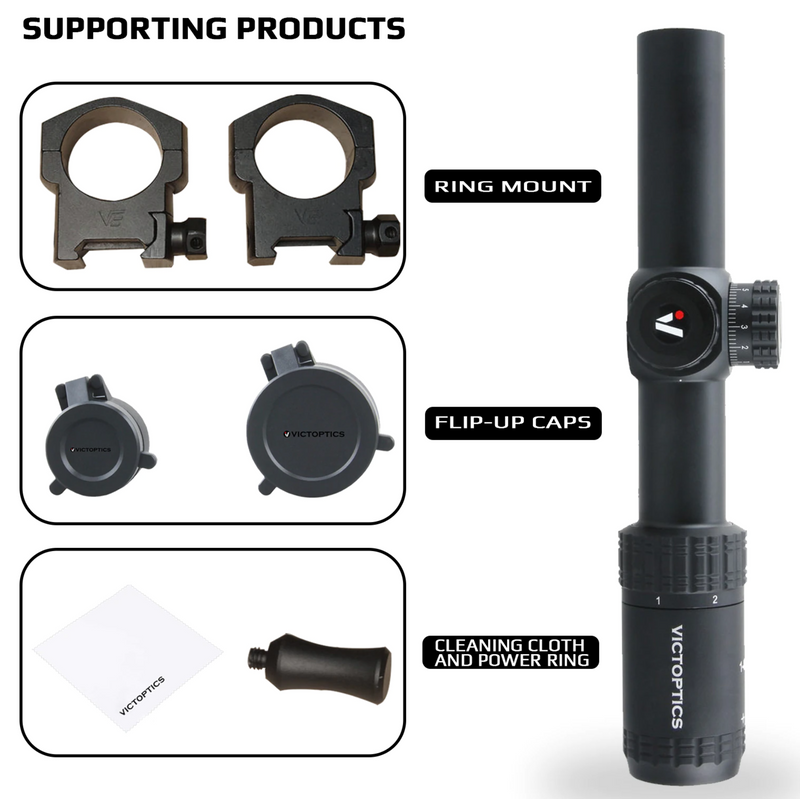 VictOptics Shortscope 1-6x24 S6 BK by VictOptics