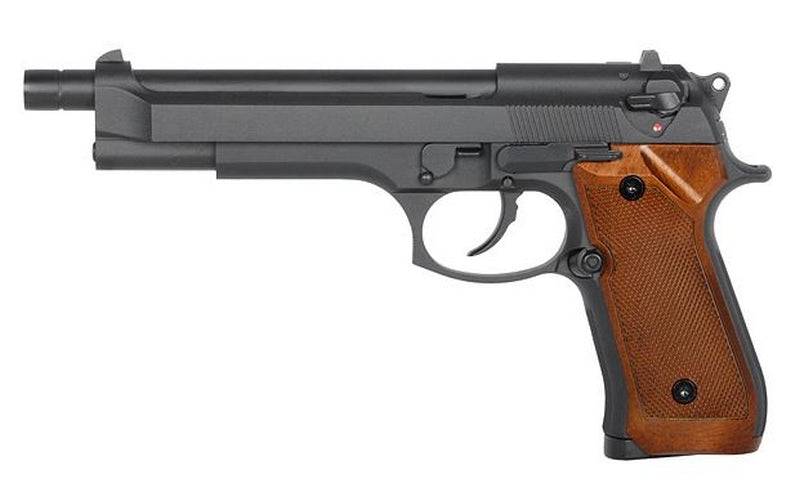 WE M92 "American" Long Barrell Full Metal GBB Gas Blow Back Pistol by WE
