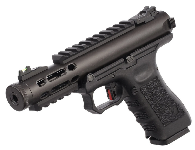 WE Galaxy G Metal Slide Full Auto Black GBB Gas Blow Back Pistol by WE