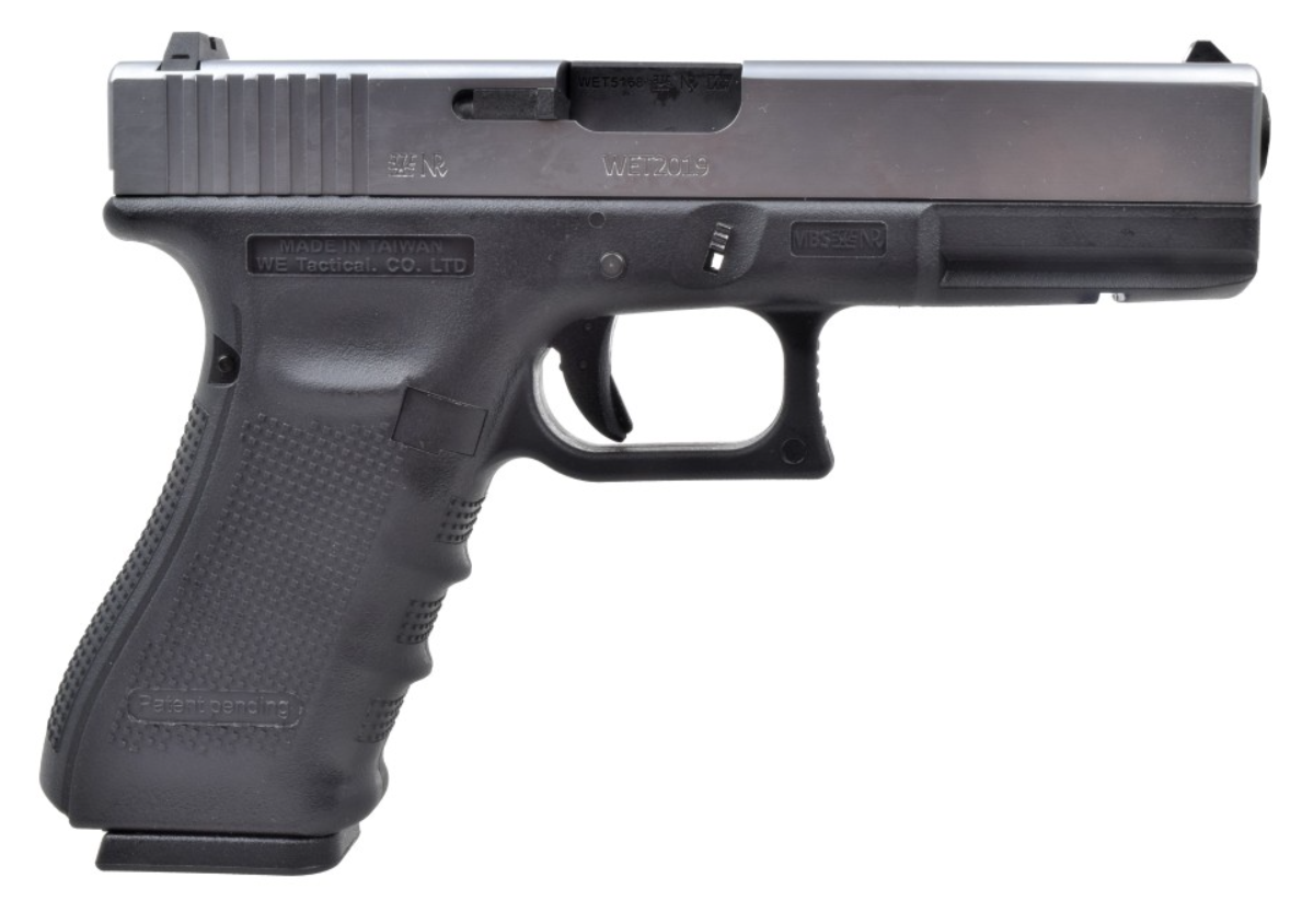 We G17 Type Silver Metal Slide GBB Gas Blow Back by We