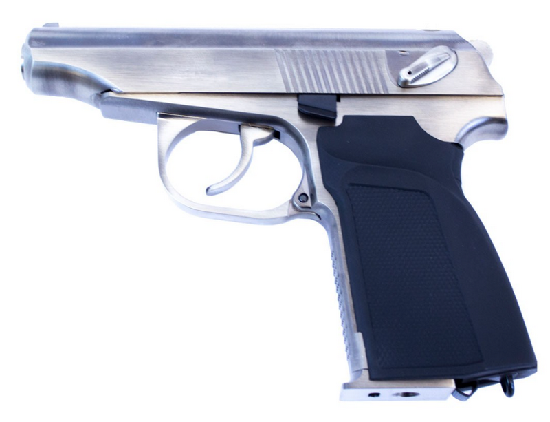 We Makarov Silenced Silver - Chrome Version GBB Gas Blow Back by We