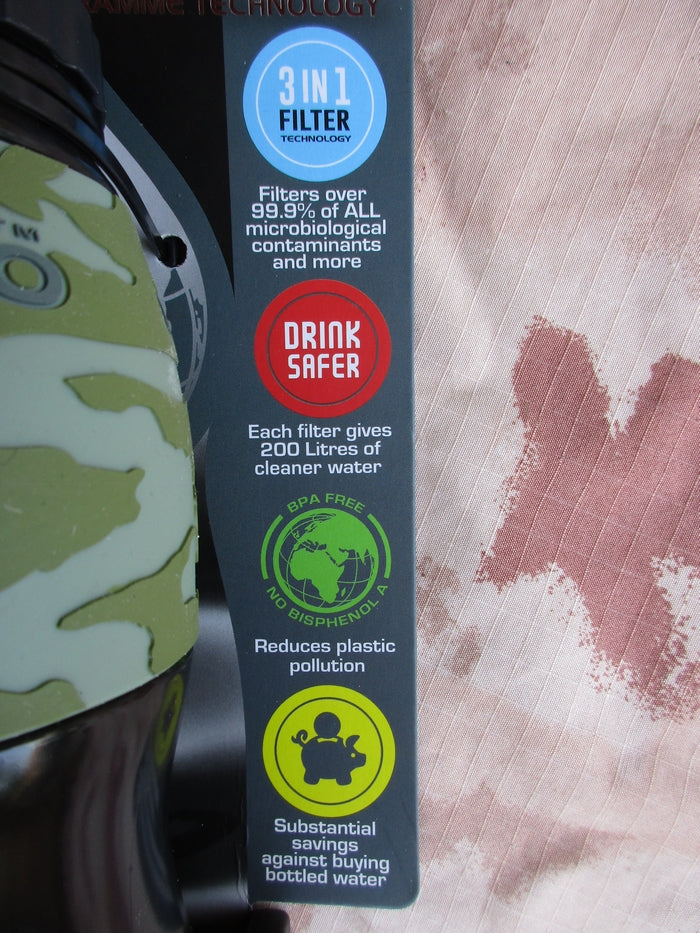 Water To Go 75ml Water Filtration System Jungle Version