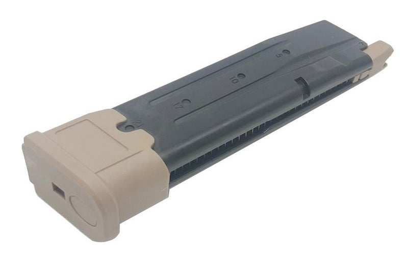 We M17 - M18 - P320 GBB 30bb Tan Gas Magazine by We
