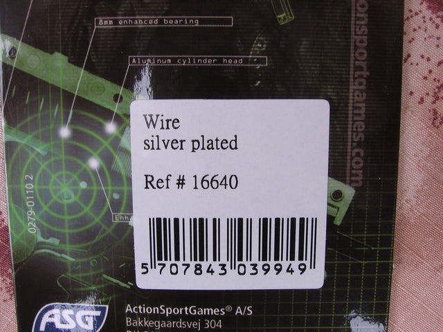 Silver Plated Ultimate Wire by Asg