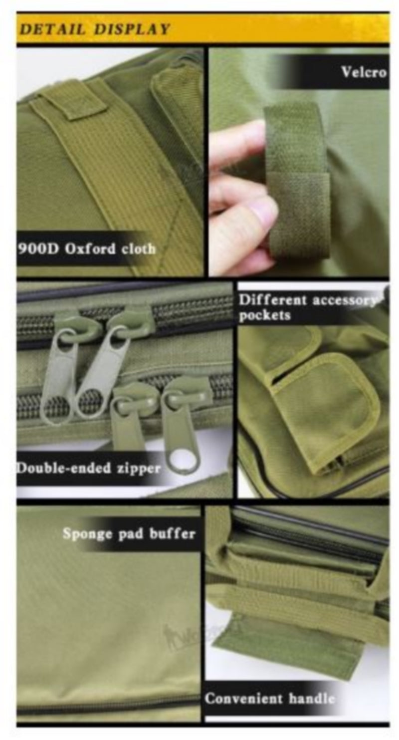 Wosport Twin Gun Carry Bag 60 - 100mm. BK by Wosport