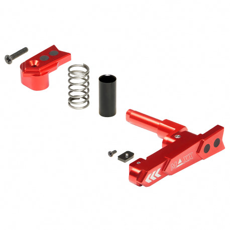 Maxx Model M4 - M16 Red Aluminum Advanced Magazine Release Style A by Maxx Model