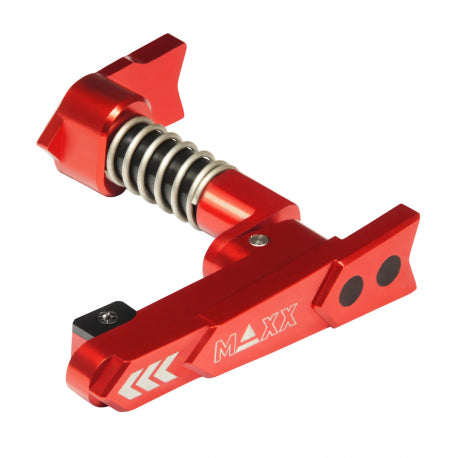 Maxx Model M4 - M16 Red Aluminum Advanced Magazine Release Style A by Maxx Model