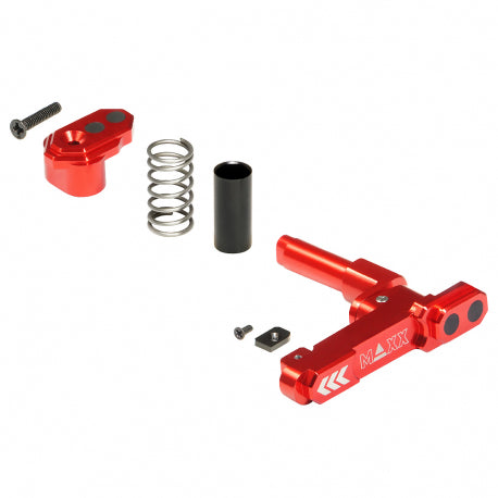 Maxx Model M4 - M16 Red Aluminum Advanced Magazine Release Style B by Maxx Model