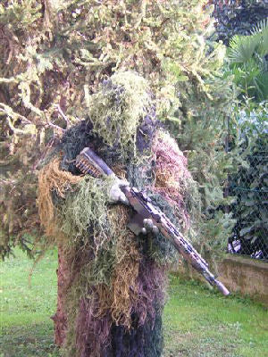 Ghillie Camouflage Burlap Suit Woodland