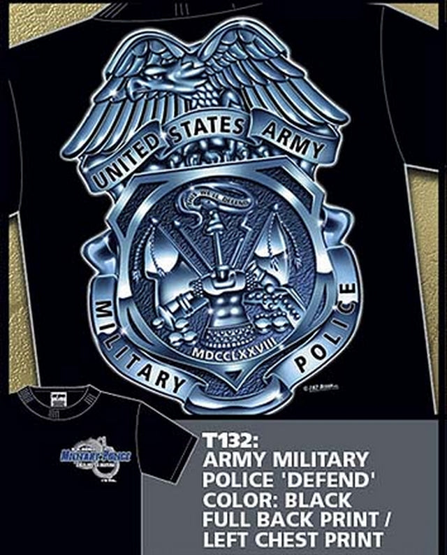 7,62 T-Shirt Army MP'S "Badge"