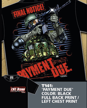 7,62 T-Shirt Payment Due