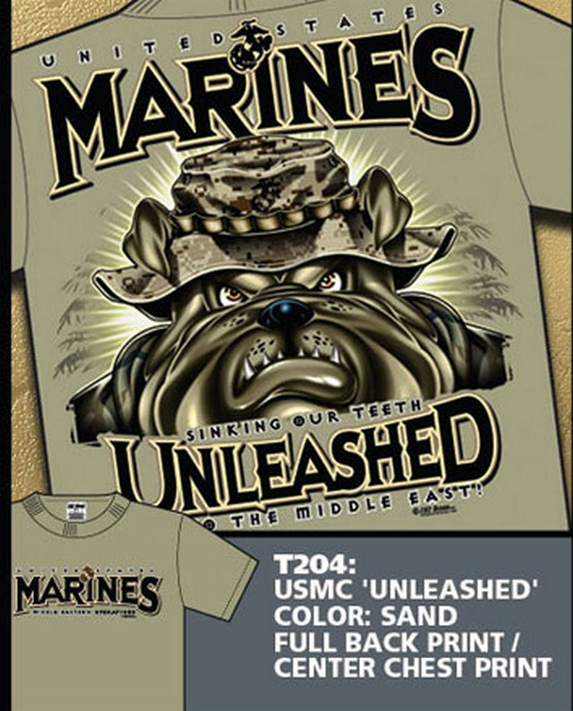 7,62 T-Shirt USMC Unleashed