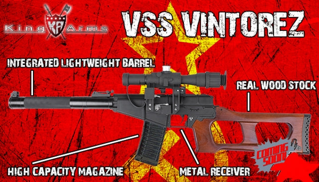 Vintorez VSS Full Wood & Metal by King Arms
